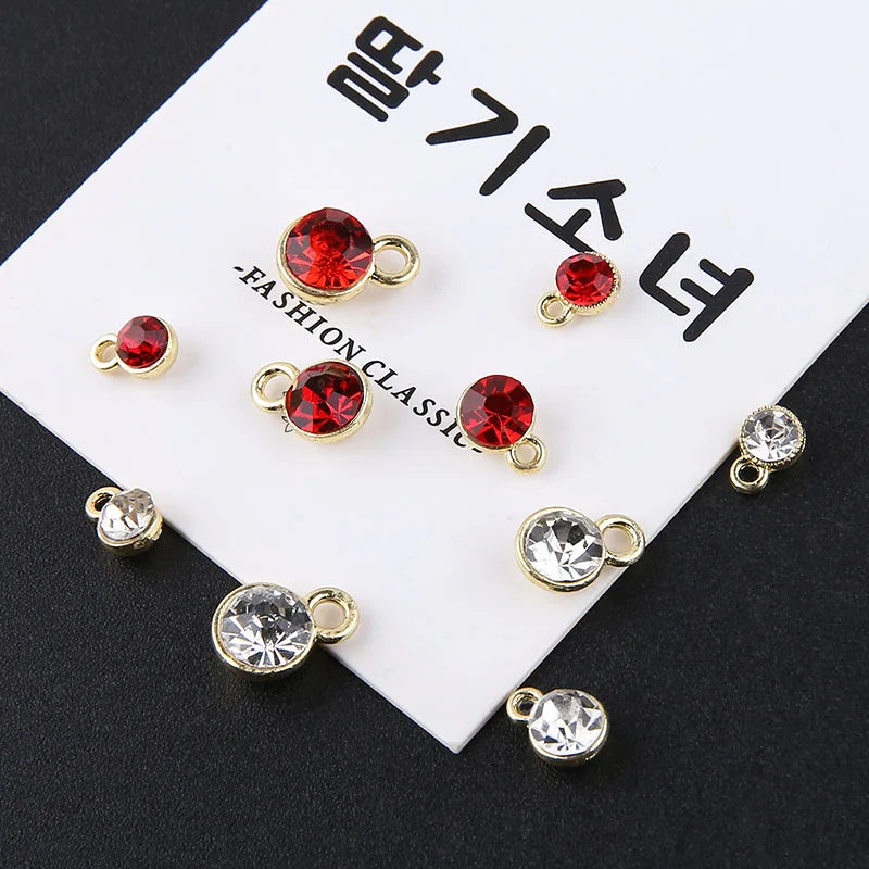 1pcs Diy Handmade Jewelry Accessories Alloy Zircon Cup Small Pendant Earrings Necklace Bracelet Material Charms