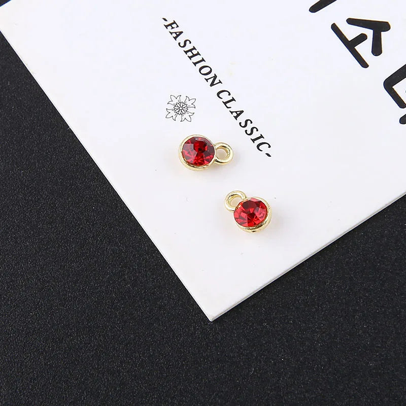 1pcs Diy Handmade Jewelry Accessories Alloy Zircon Cup Small Pendant Earrings Necklace Bracelet Material Charms