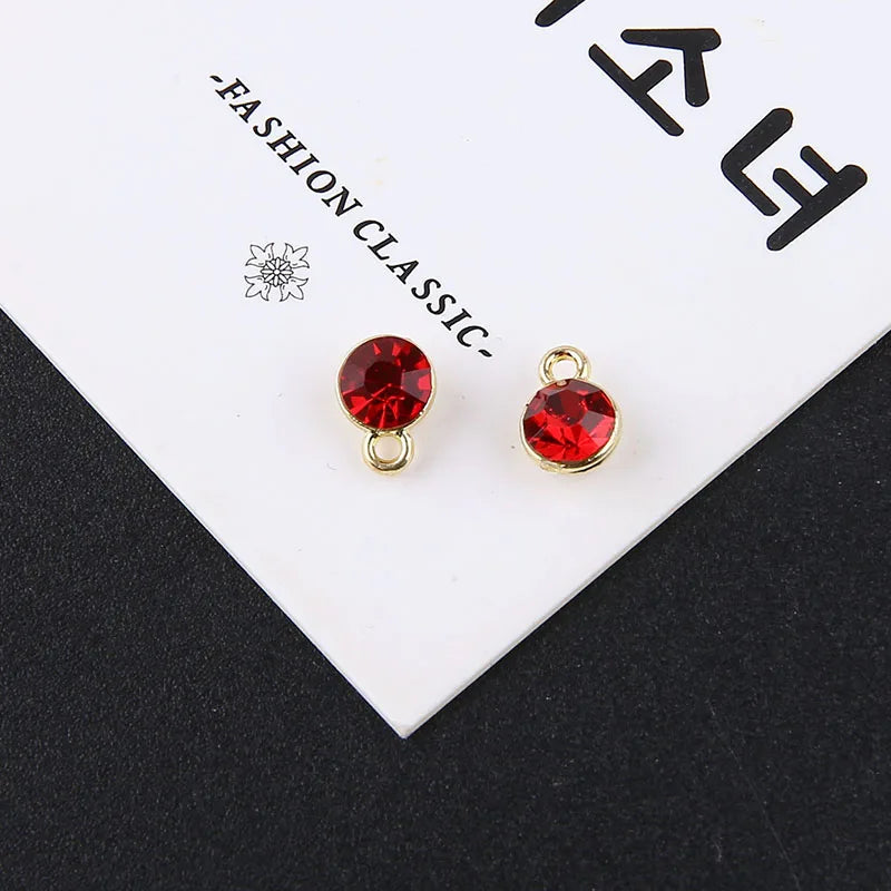 1pcs Diy Handmade Jewelry Accessories Alloy Zircon Cup Small Pendant Earrings Necklace Bracelet Material Charms