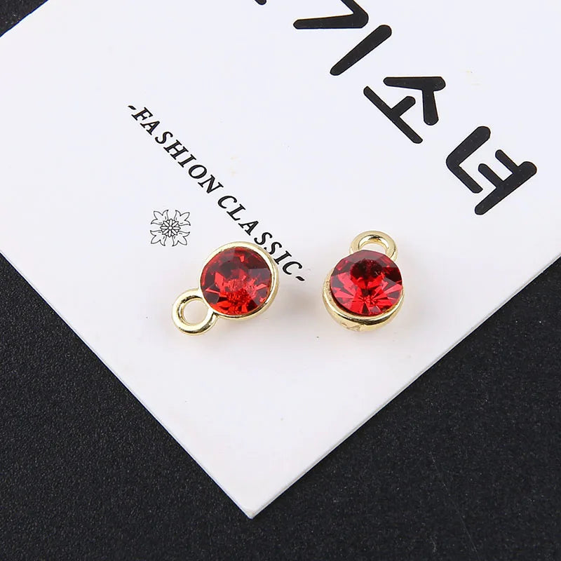 1pcs Diy Handmade Jewelry Accessories Alloy Zircon Cup Small Pendant Earrings Necklace Bracelet Material Charms