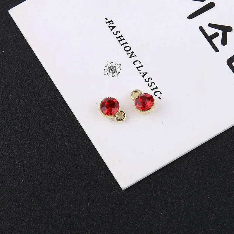 1pcs Diy Handmade Jewelry Accessories Alloy Zircon Cup Small Pendant Earrings Necklace Bracelet Material Charms