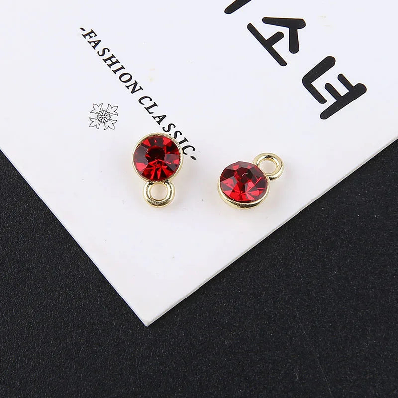 1pcs Diy Handmade Jewelry Accessories Alloy Zircon Cup Small Pendant Earrings Necklace Bracelet Material Charms