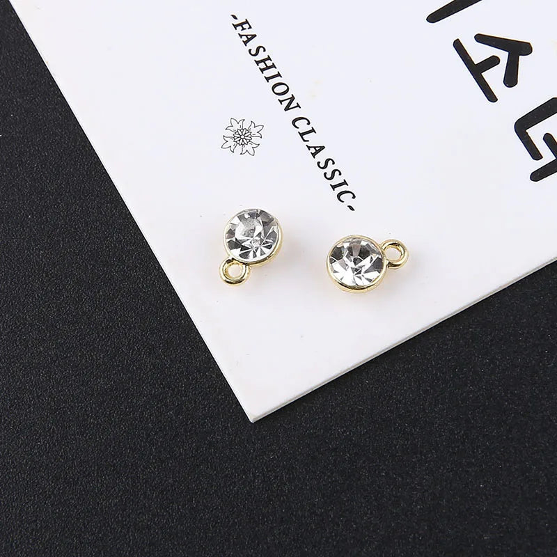1pcs Diy Handmade Jewelry Accessories Alloy Zircon Cup Small Pendant Earrings Necklace Bracelet Material Charms