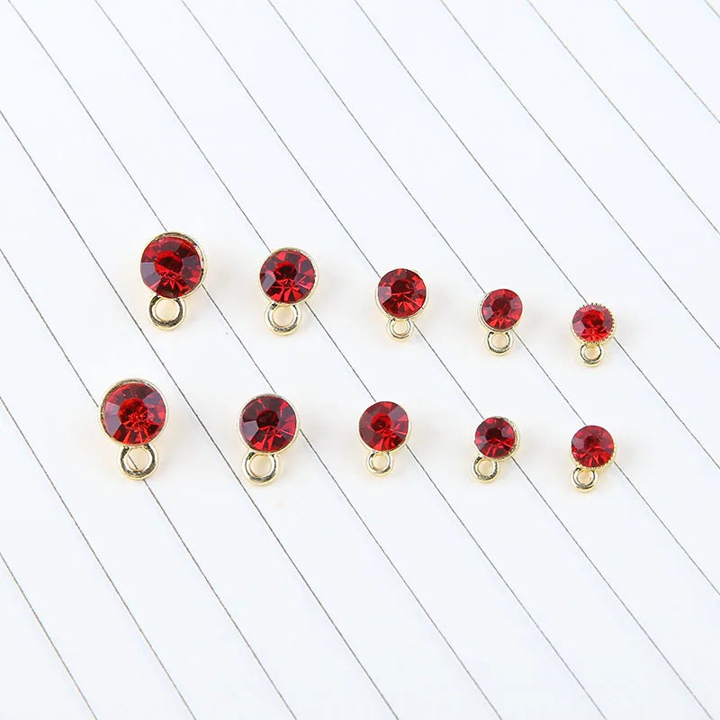 1pcs Diy Handmade Jewelry Accessories Alloy Zircon Cup Small Pendant Earrings Necklace Bracelet Material Charms