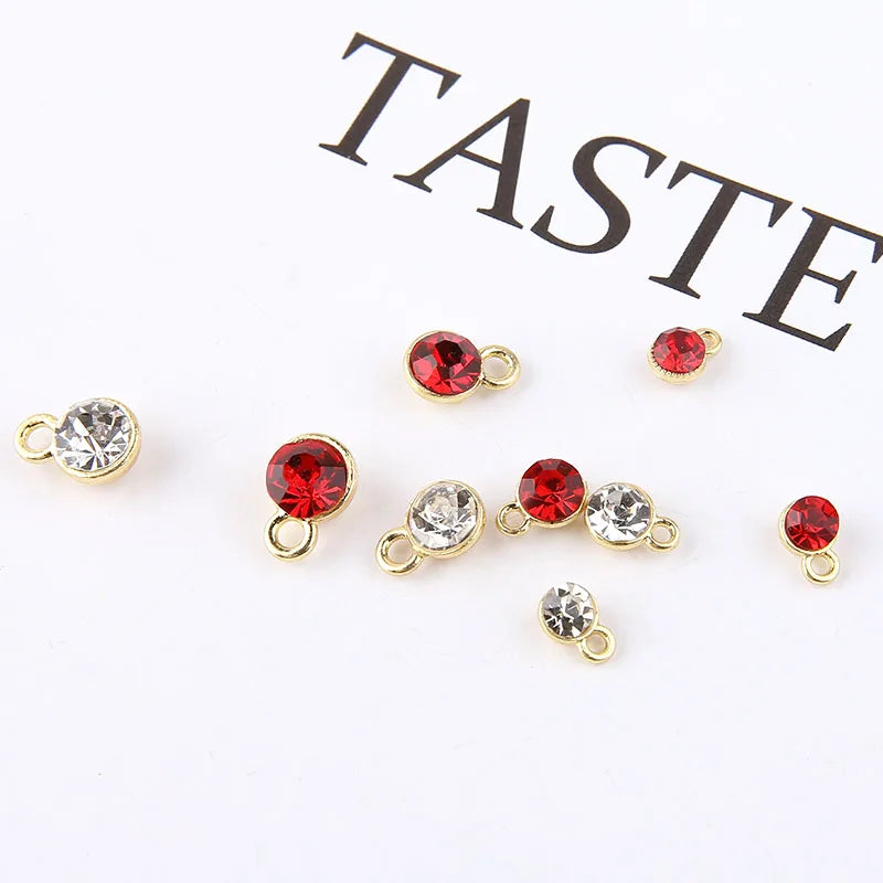 1pcs Diy Handmade Jewelry Accessories Alloy Zircon Cup Small Pendant Earrings Necklace Bracelet Material Charms
